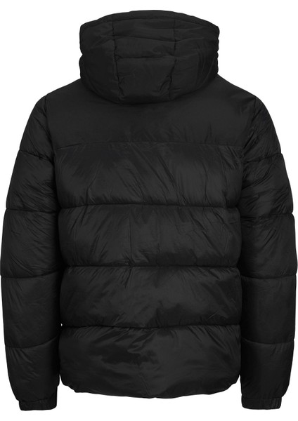 Jack & Jones Erkek Rüzgar Geçirmez Kapüşonlu Puffer Mont 12235859