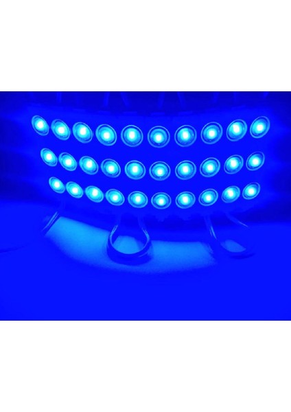 10 Adet Mavi 12V 1.5W 3 Ledli Mercekli Parmak LED Modül 2835 Smd