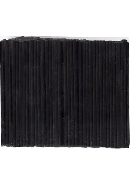 Ince Kokteyl Pipeti Siyah 140MM 300 Adet -(2-Paket)