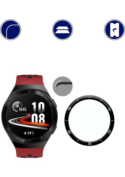Huawei Watch GT2E Uyumlu Polymer Nano 0.5 mm Watch Ekran Koruyucu