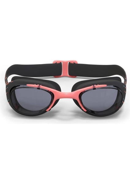 Nabaiji Şeffaf Camlı Yüzücü Gözlüğü - L Boy - Siyah / Turuncu - 100 Xbase modelleri
