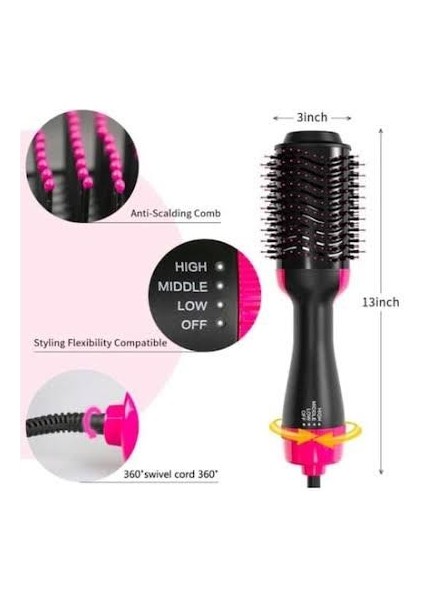 One Step Saç Şekillendirici ve Saç Düzleştirici Fön Tarağı modelleri