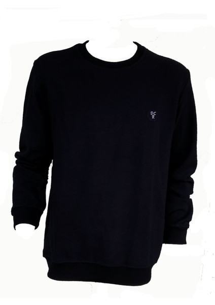 Lacivert Erkek Selanik Uzun Kollu O Yaka Sweatshirt 410