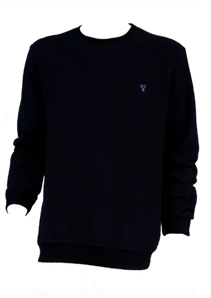 Lacivert Erkek Selanik Uzun Kollu O Yaka Sweatshirt 410
