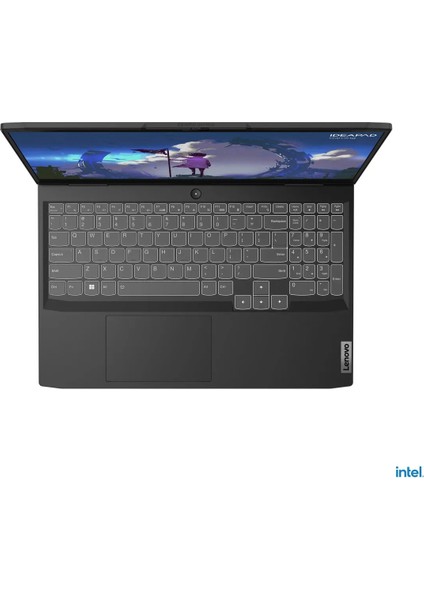 Ideapad Gaming 3 15IAH7 Intel I5-12450H 8gb 512GB SSD RTX3050 15.6"fhd Onyx Grey Freedos Taşınabilir Bilgisayar