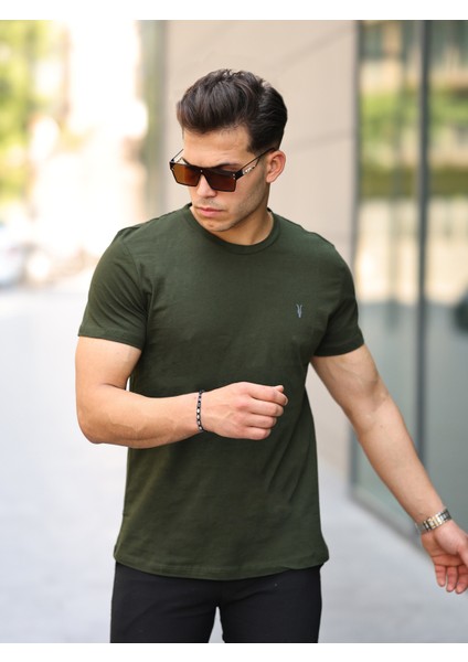 Erkek 5'li Tişört Standart Kalıp Bisiklet Yaka Yazlık Basic Erkek T-Shirt indirimleri