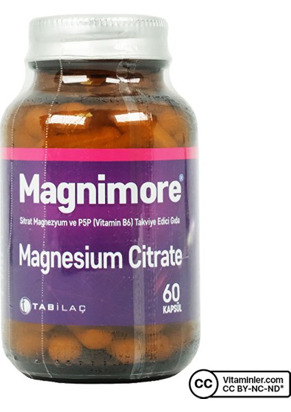 Tab Magnimore Magnesium Citrate 60 Kapsül