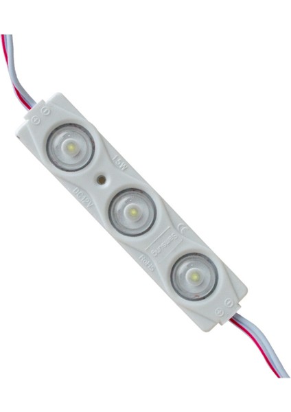 5 Adet Beyaz 12V 1.5W 3 Ledli Mercekli Parmak LED Modül 2835 Smd