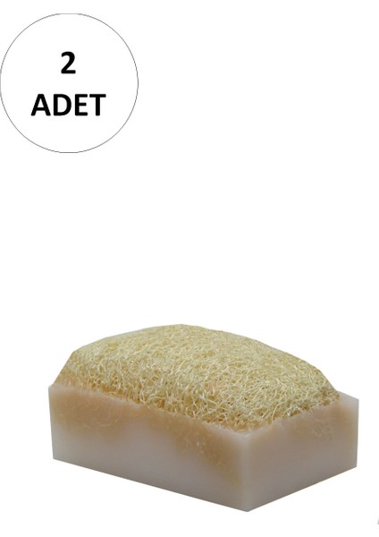 2 Adet Doğal Kabak Lifli Keçi Sütü Sabunu