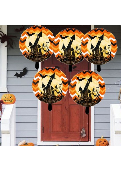 Witch Castle Halloween Temalı 45X45 cm Folyo Balon 5 Adet fiyatları