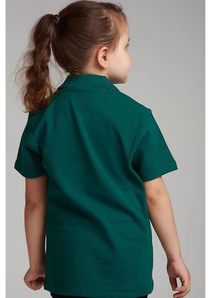 Çocuk Kısa Kol Polo Yaka Okul T-Shirt