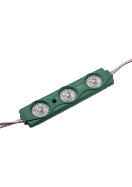 25 Adet Yeşil 12V 1.5W 3 Ledli Mercekli Parmak LED Modül 2835 Smd