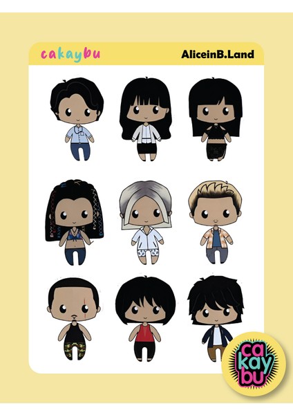 Alice In Borderland Sticker modelleri