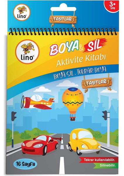 Boya ve Sil Aktivite Boyama Kitabı 2'li Set + Carioca 12’li Boya Kalemi