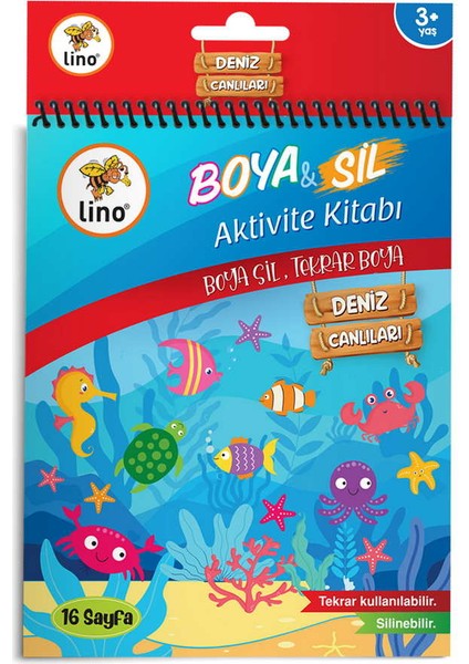 Boya ve Sil Aktivite Boyama Kitabı 2'li Set + Carioca 12’li Boya Kalemi