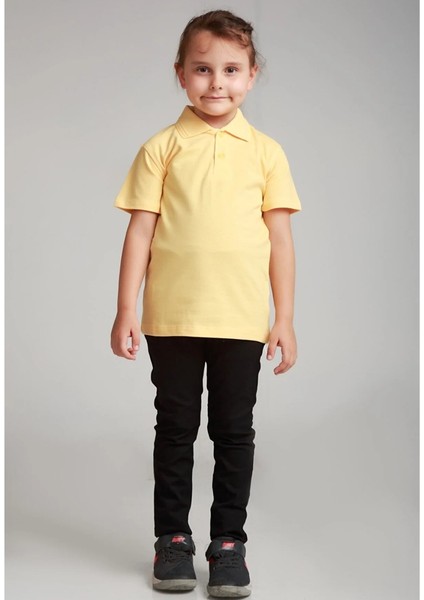 Çocuk Kısa Kol Polo Yaka Okul T-Shirt fiyatları
