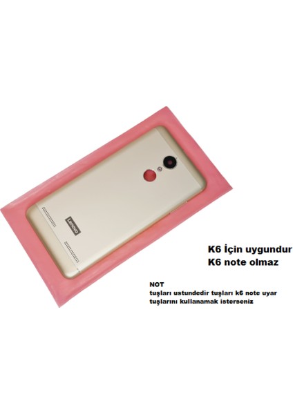 Lenovo K6 KASA Arka Pil Batarya Kapağı (Yan Tuş Takımı ) GOLD fiyatları