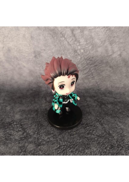 Anime Figür Demon Slayer Tanjiro Kamado 7 cm Karakter Figür Oyuncak Biblo