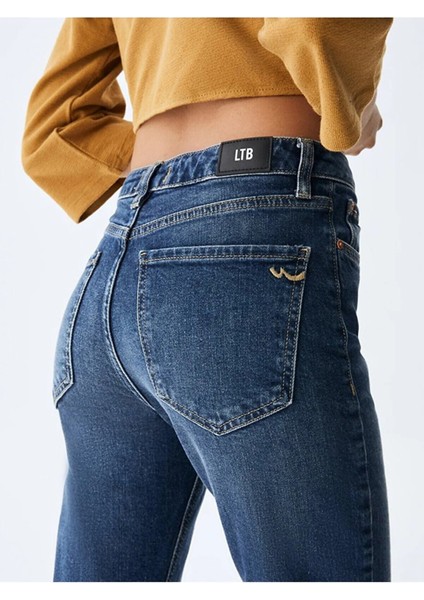 Kadın Ronna X Dar Paça Yüksek Bel Jean Pantolon indirimleri