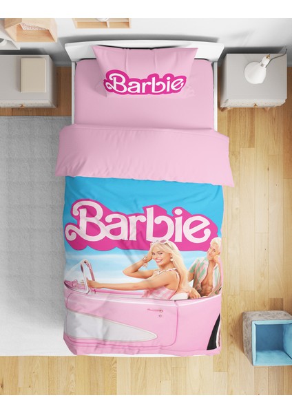 Erays Home Erayshome Barbie 3D Baskılı Tek Kişilik Nevresim Takımı