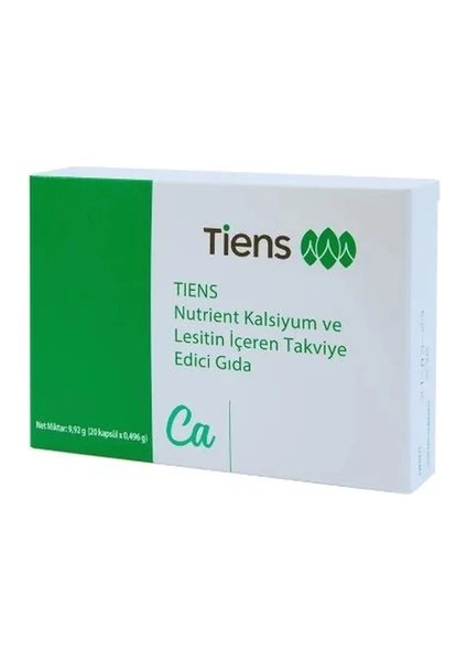 Nutrient Kalsiyum ve Lesitin İçeren Takviye Edici Gıda