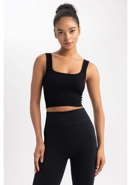 Fit Bisiklet Yaka Seamless Z2314AZ23AU