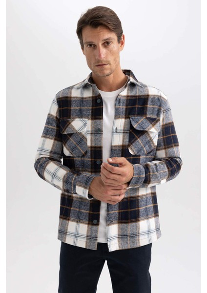Regular Fit Oduncu Uzun Kollu Gömlek Y9054AZ23AU