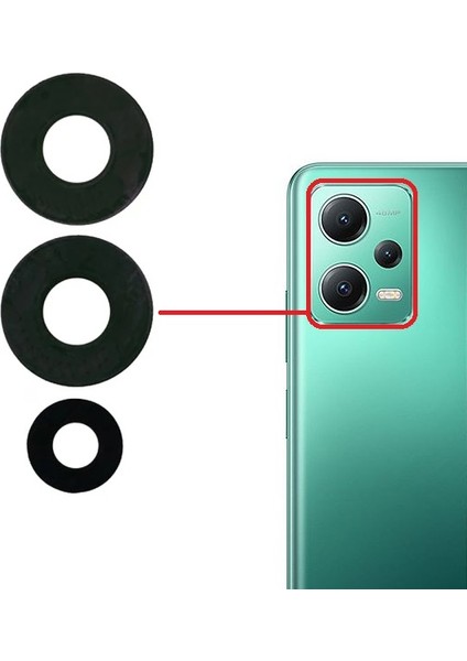 Xiaomi Redmi Note 12 5g Uyumlu Kamera Lensi Cam 22111317I 22111317G