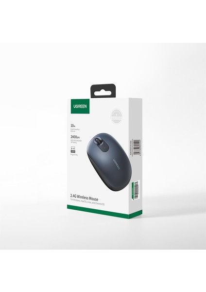 2400DPI 2.4ghz Wireless Kablosuz Sessiz Mouse Yeşil