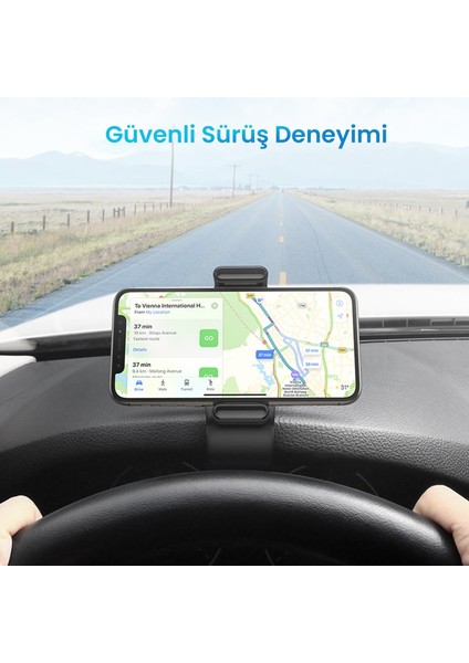 Gösterge Paneli Için Gövde Üstü Klipsli Araç Içi Telefon Tutucu