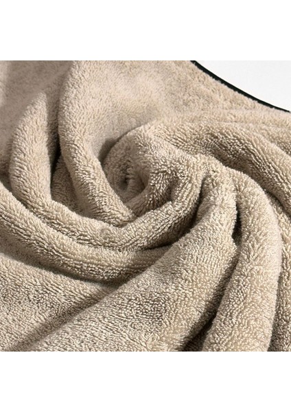 | Pamuk | 30 x 30 Cm| 3lü | Banyo |otel |havlu Set| Bej Renk | Soura |kenar Siyah fırsatları
