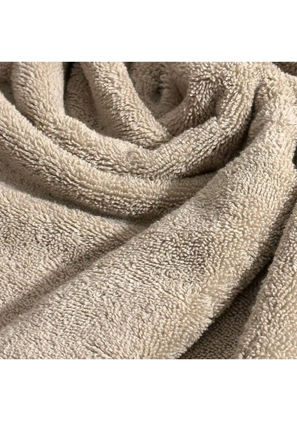 | Pamuk | 30 x 30 Cm| 3lü | Banyo |otel |havlu Set| Bej Renk | Soura |kenar Siyah indirimleri