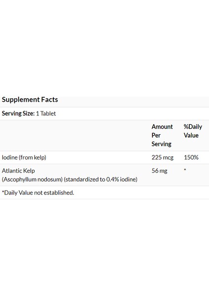 Kelp 250 Tablets