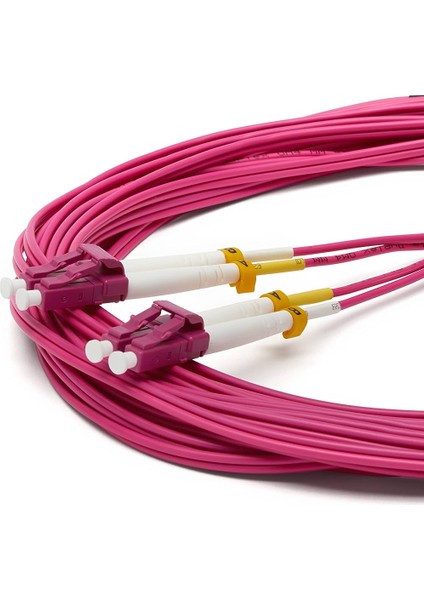 Fiber Kablo 1 Metre Lc-Lc Om4 Multi Mode 2.0mm 50/125 Duplex Patch Cord