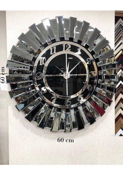 güneş Model Aynalı Saat Füme Türkçe