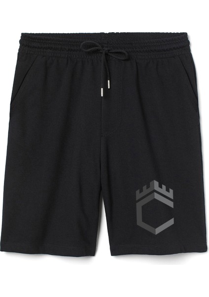 Citadel Logo Erkek Siyah Şort