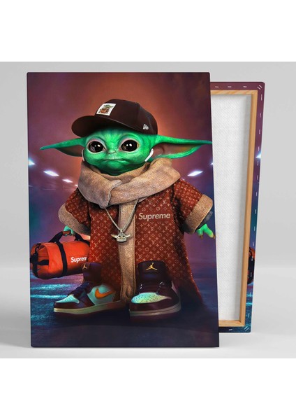 Baby Yoda The Mandalorian Efsane Dizi Karakter Kanvas Tablo