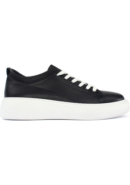 Lacivert Deri Ayakkabı Kadın Sneaker 727 28604-16536