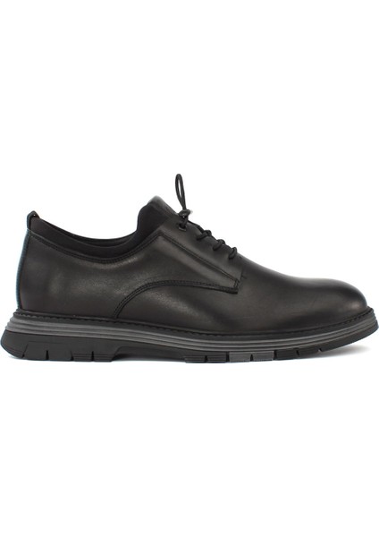 Siyah Deri Ayakkabı Kışlık Slip On Erkek 550 766-1