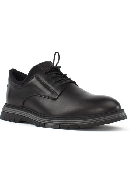 Siyah Deri Ayakkabı Kışlık Slip On Erkek 550 766-1