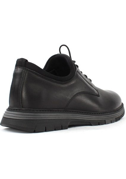 Siyah Deri Ayakkabı Kışlık Slip On Erkek 550 766-1