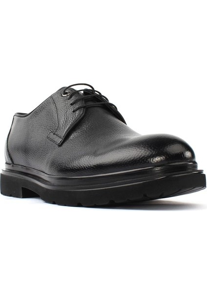 Erkek Antrasit Bağcıklı Deri Günlük Ayakkabı modelleri