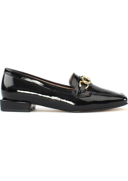 Siyah Rugan Ayakkabı Kadın Loafer 686 29200-16541