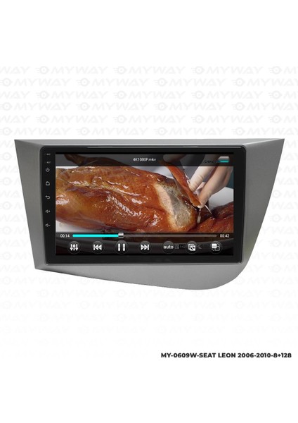 Seat Leon Android 12 Multimedya Carplay 4gb RAM+64GB HDD 2006-2010 Navigasyon Ekran