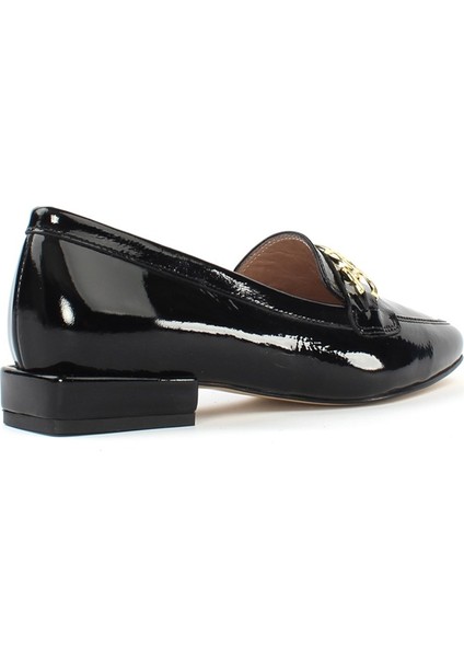 Siyah Rugan Ayakkabı Kadın Loafer 686 29200-16541