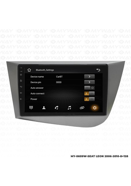 Seat Leon Android 12 Multimedya Carplay 4gb RAM+64GB HDD 2006-2010 Navigasyon Ekran