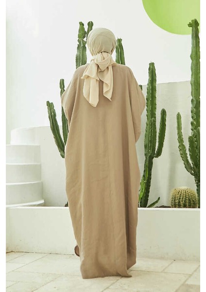 6571-FENDI Modal  Abaya Vizon