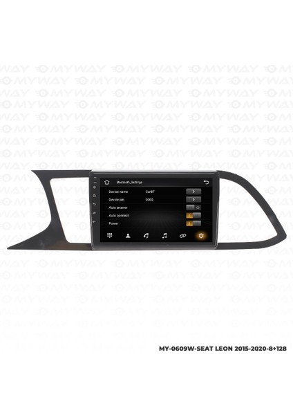 Seat Leon Android 12 Multimedya Carplay 4gb RAM+64GB HDD 2015-2020 Navigasyon Ekran modelleri