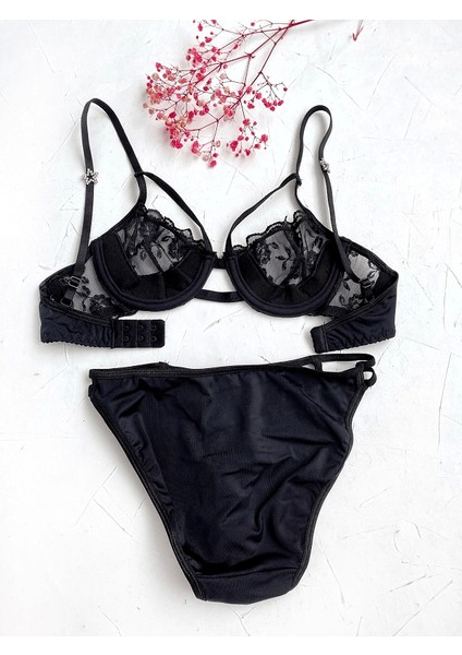 Balenli Yıldız Detaylı Sütyen Takım fiyatları