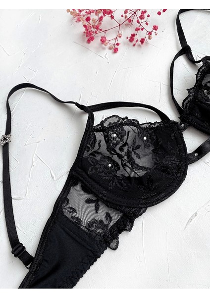 Balenli Yıldız Detaylı Sütyen Takım indirimleri